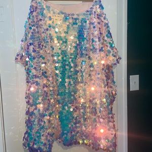 Sparkly Iridescent Sequin Dress